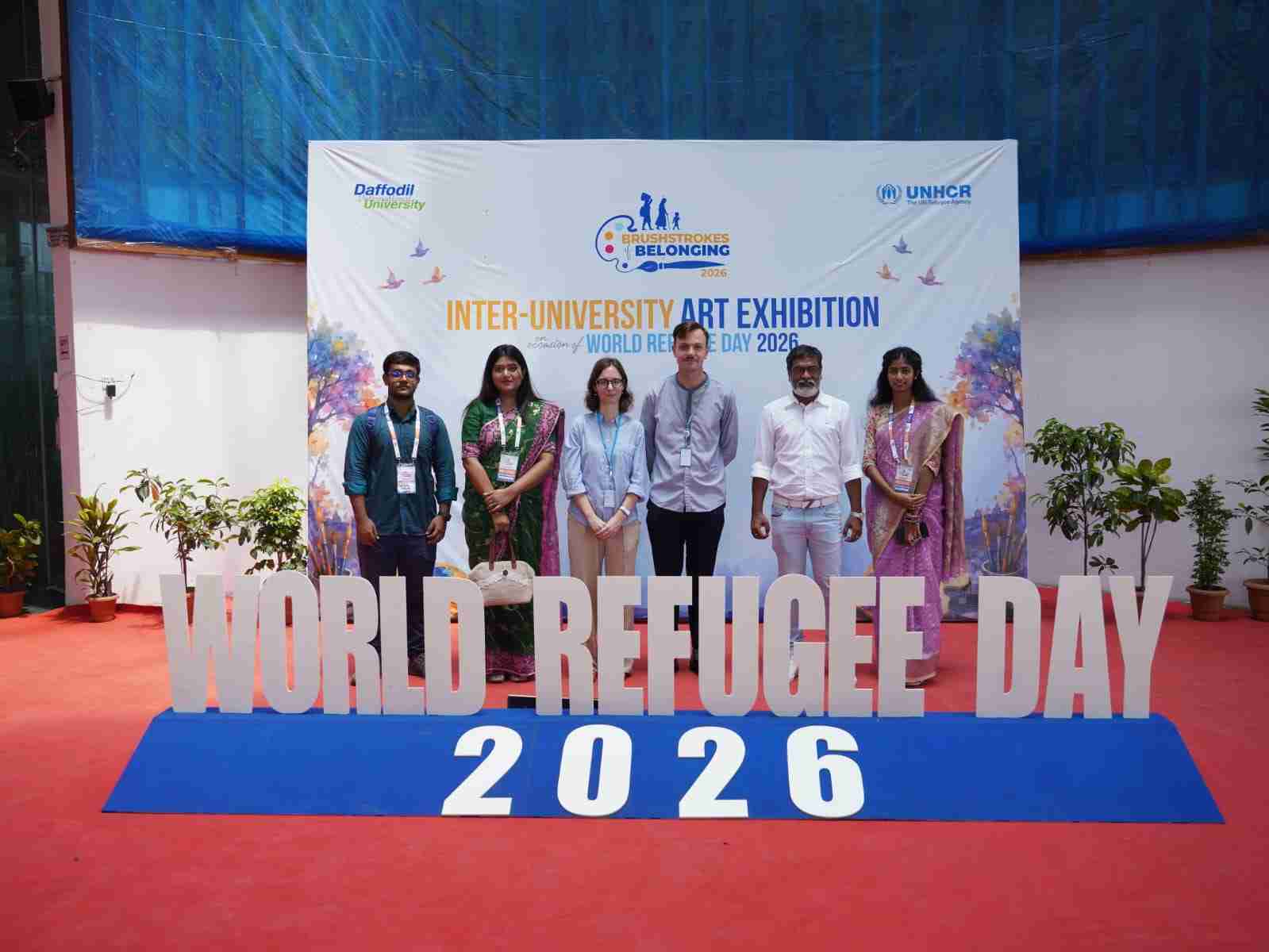 বিশ্ব শরণার্থী দিবস ২০২৬’ উপলক্ষে আন্তঃবিশ্ববিদ্যালয় শিল্পকলা প্রতিযোগিতা ও প্রদর্শনীতে ড্রইং এন্ড পেইন্টিং ডিসিপ্লিনের তিনজন শিক্ষার্থীর চিত্রকর্ম সেরা ২০ তালিকায় স্থান